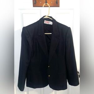 EMO Black Blazer with Gold Buttons size 12